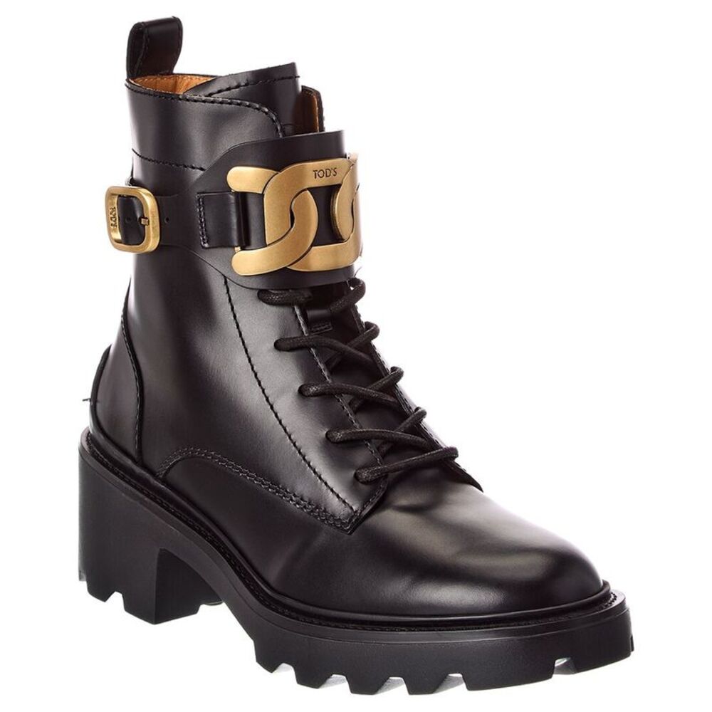 Tod's Leather Boot, Black